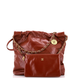 22 Chain Hobo Quilted Calfskin Small