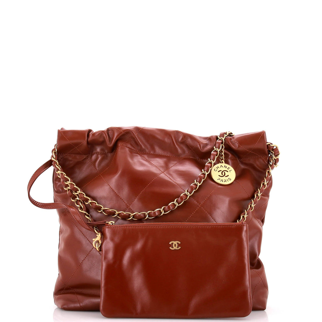 22 Chain Hobo Quilted Calfskin Small