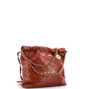 22 Chain Hobo Quilted Calfskin Small