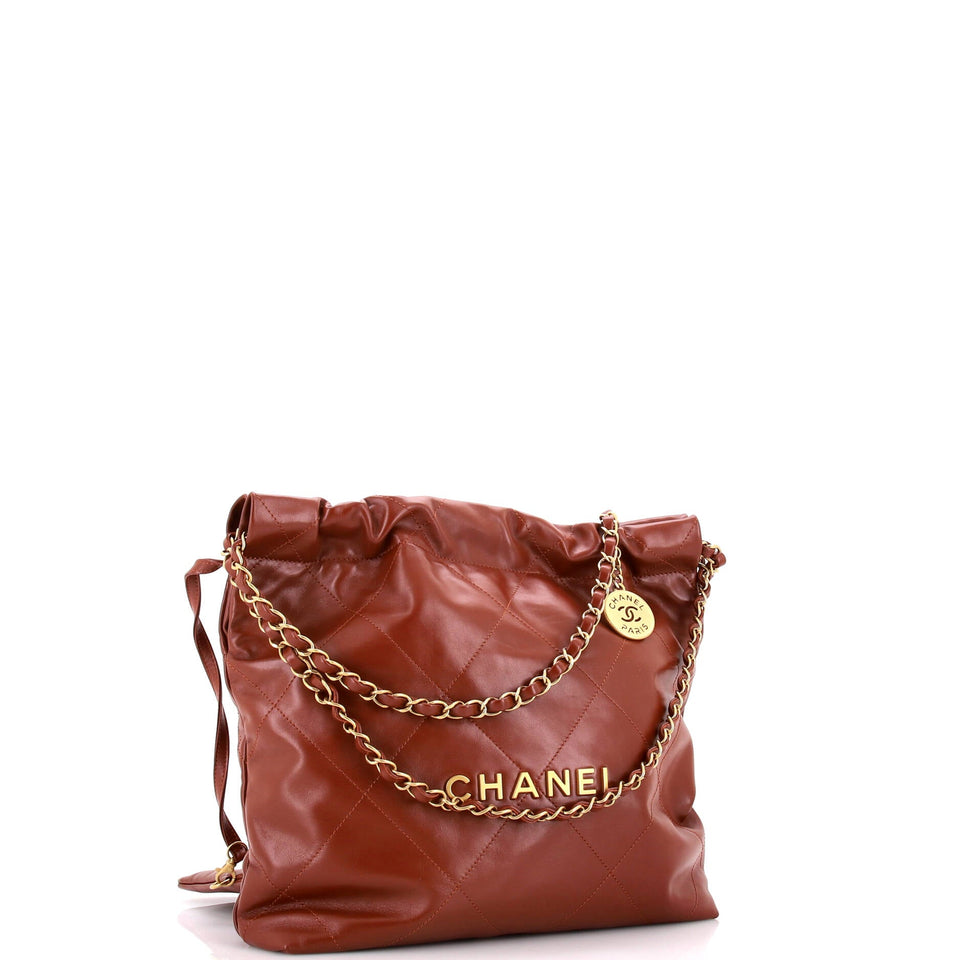 22 Chain Hobo Quilted Calfskin Small