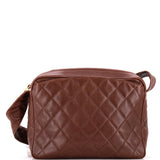Vintage Diamond CC Shoulder Bag Quilted Caviar Large