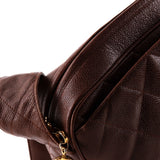 Vintage Diamond CC Shoulder Bag Quilted Caviar Large