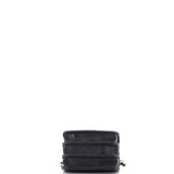 Charming Handle Flap Clutch with Chain Quilted Lambskin Mini