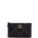 19 O Case Pouch Quilted Goatskin Small