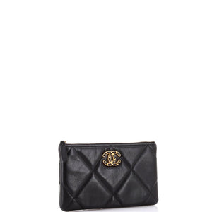 19 O Case Pouch Quilted Goatskin Small