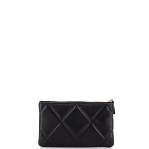 19 O Case Pouch Quilted Goatskin Small