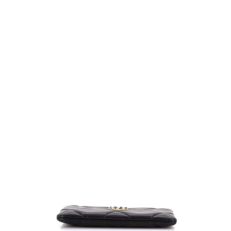 19 O Case Pouch Quilted Goatskin Small