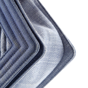 Boy Flap Bag Chevron Denim Old Medium
