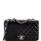 Coco Boy Flap Bag Quilted Patent Medium