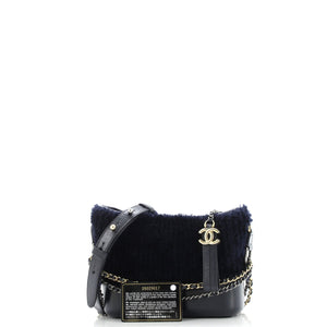 Gabrielle Hobo Shearling and Leather Small