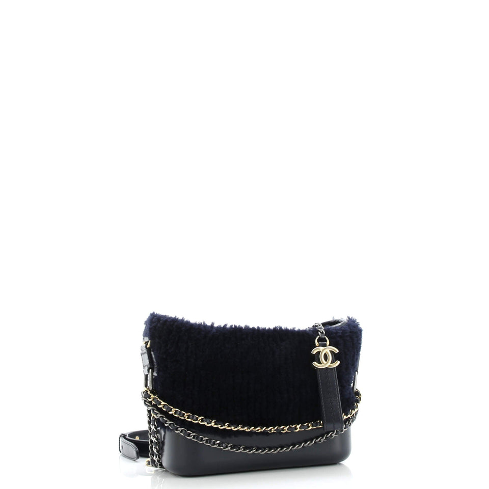 Gabrielle Hobo Shearling and Leather Small