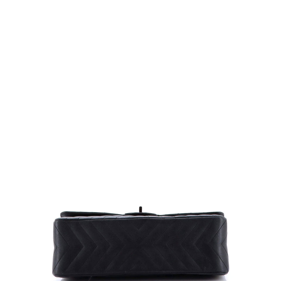So Black Reissue 2.55 Flap Bag Chevron Sheepskin 226