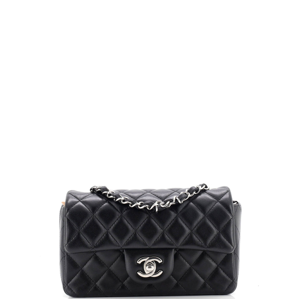 Classic Single Flap Bag Quilted Lambskin Mini