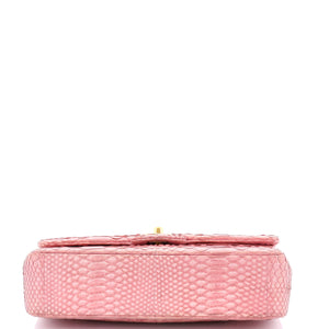 Classic Double Flap Bag Python Medium