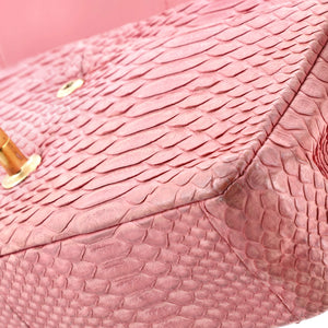 Classic Double Flap Bag Python Medium