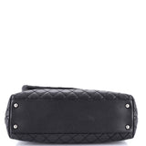 Coco Top Handle Bag Quilted Caviar Medium