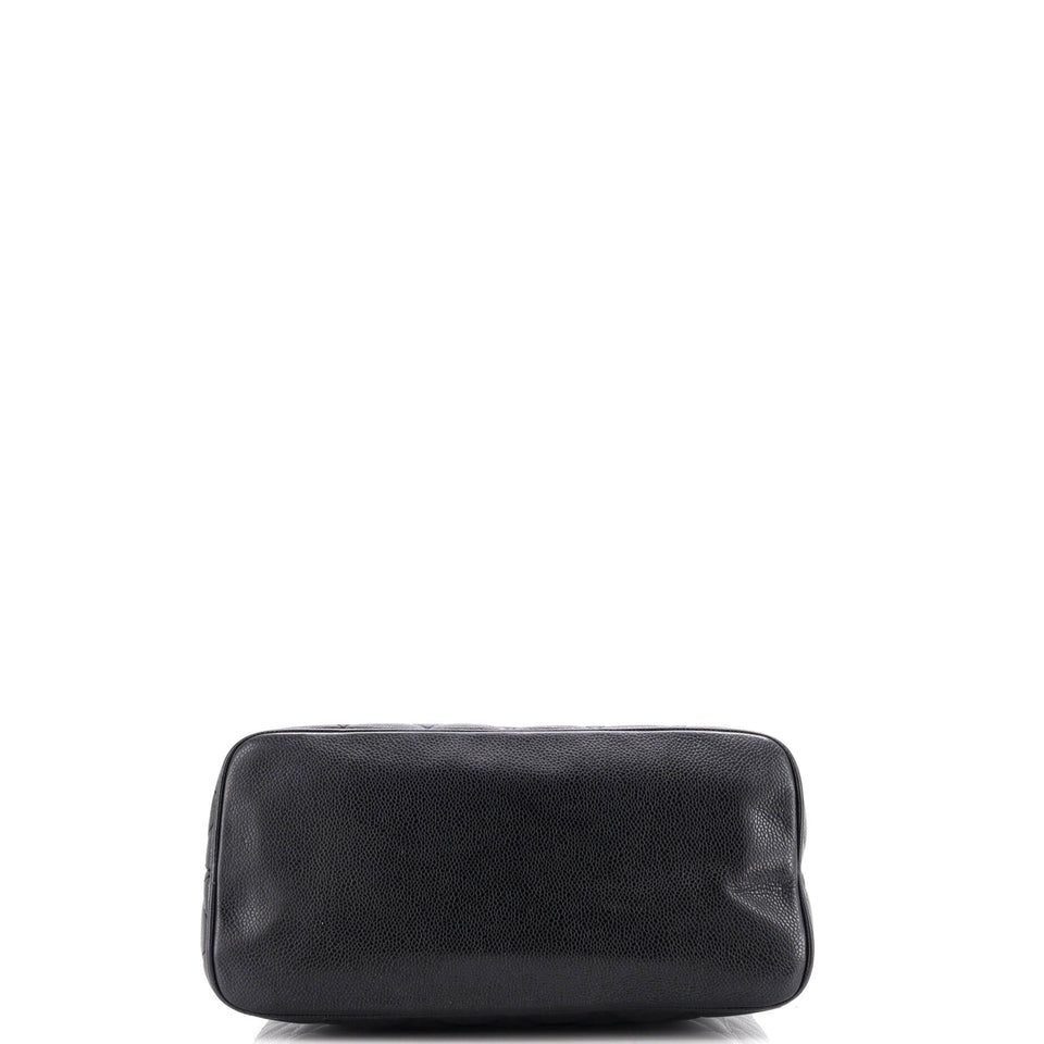 Medallion Tote Quilted Caviar