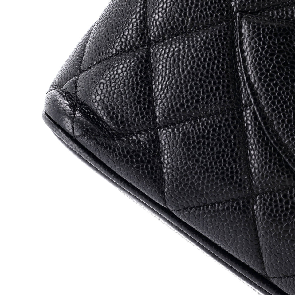 Medallion Tote Quilted Caviar