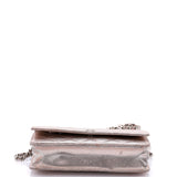 Wallet on Chain Pixel Effect Quilted Calfskin