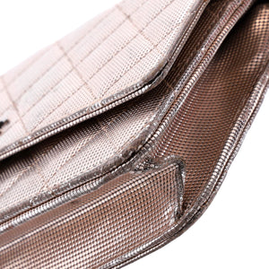 Wallet on Chain Pixel Effect Quilted Calfskin