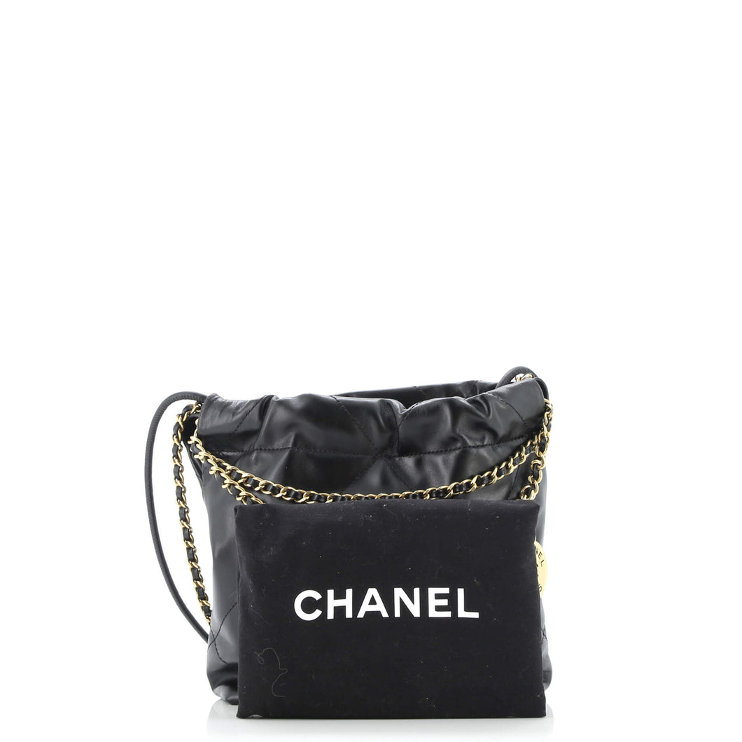22 Chain Hobo Quilted Calfskin Mini