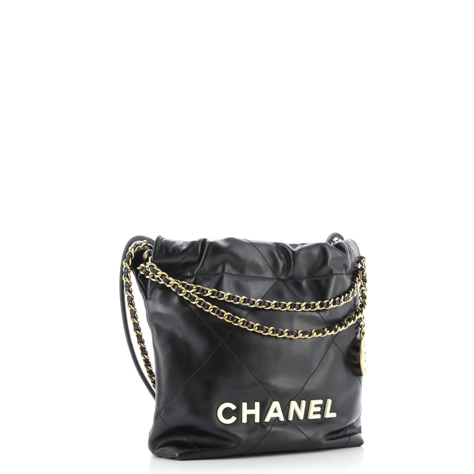 22 Chain Hobo Quilted Calfskin Mini