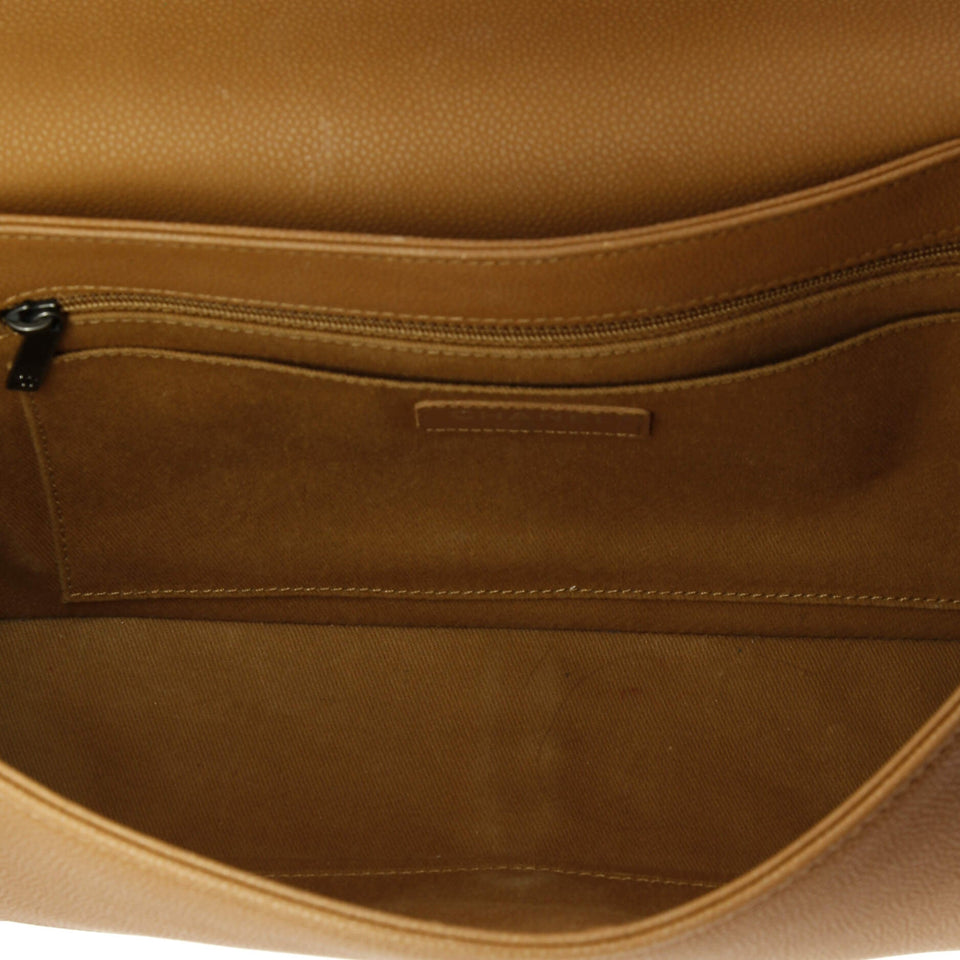 Turn Around Ligne Flap Bag Quilted Washed Caviar Large