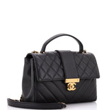 In The City Top Handle Flap Bag Mixed Quilt Calfskin Medium