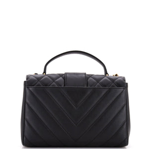 In The City Top Handle Flap Bag Mixed Quilt Calfskin Medium