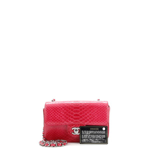 Classic Single Flap Bag Python Mini