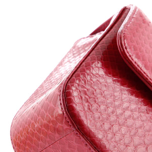 Classic Single Flap Bag Python Mini