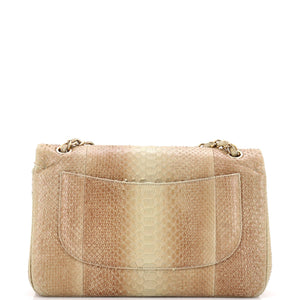 Classic Double Flap Bag Python Jumbo