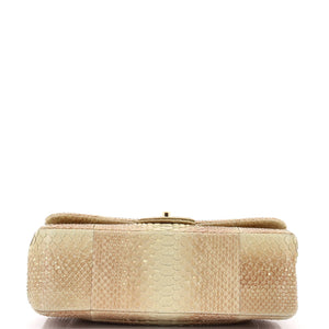 Classic Double Flap Bag Python Jumbo