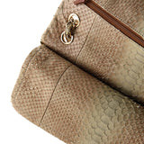 Classic Double Flap Bag Python Jumbo
