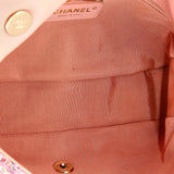 Pearl Handle Flap Bag Quilted Tweed Medium