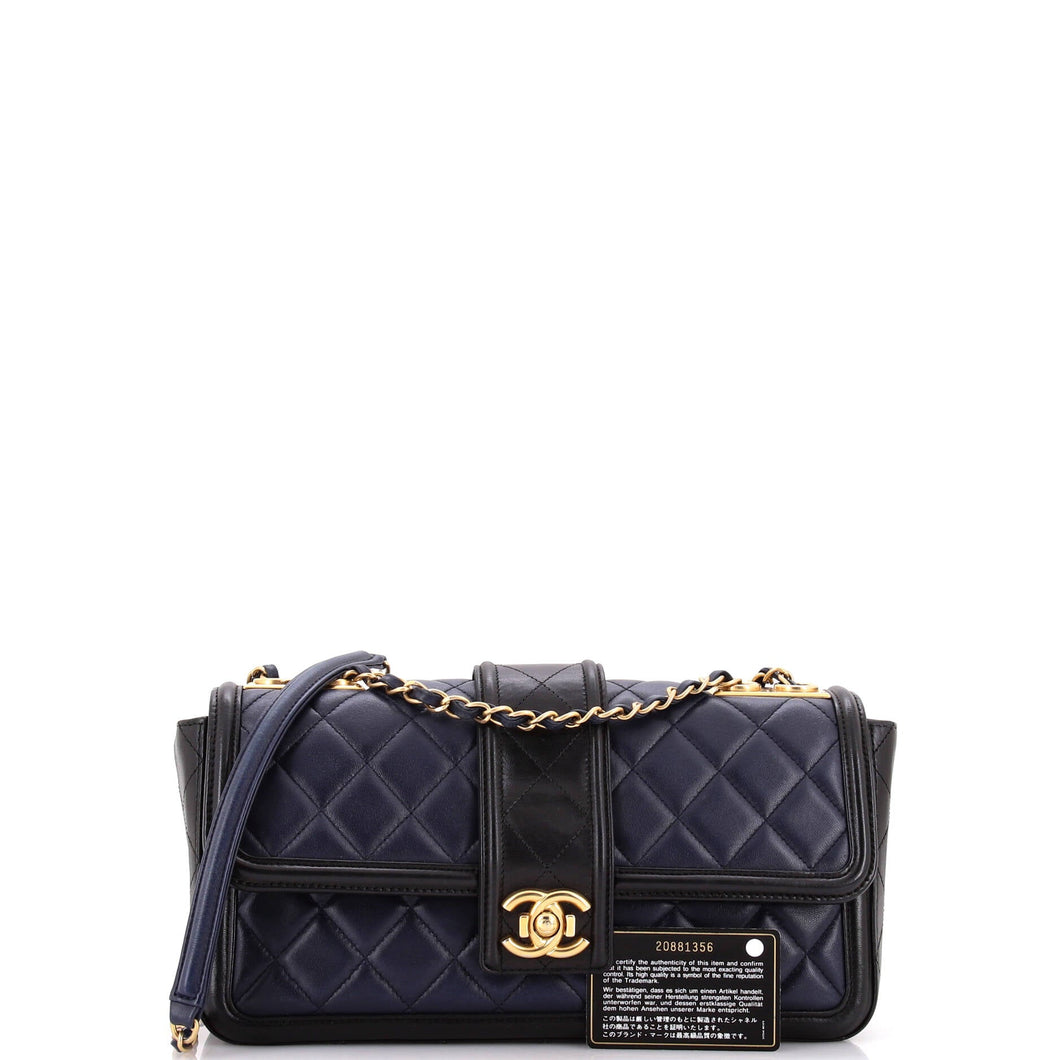 Elegant CC Flap Bag Quilted Lambskin Jumbo