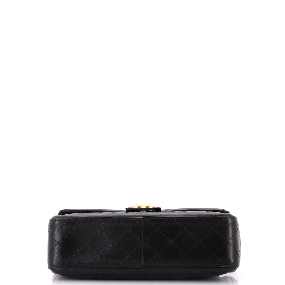 Elegant CC Flap Bag Quilted Lambskin Jumbo