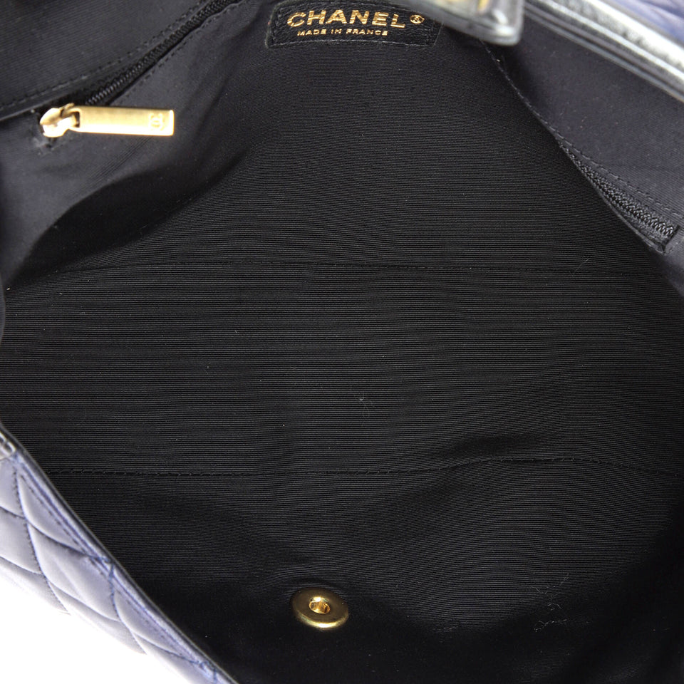 Elegant CC Flap Bag Quilted Lambskin Jumbo