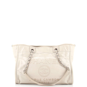 Deauville Tote Glazed Calfskin Small