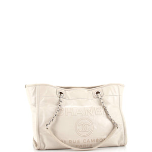 Deauville Tote Glazed Calfskin Small