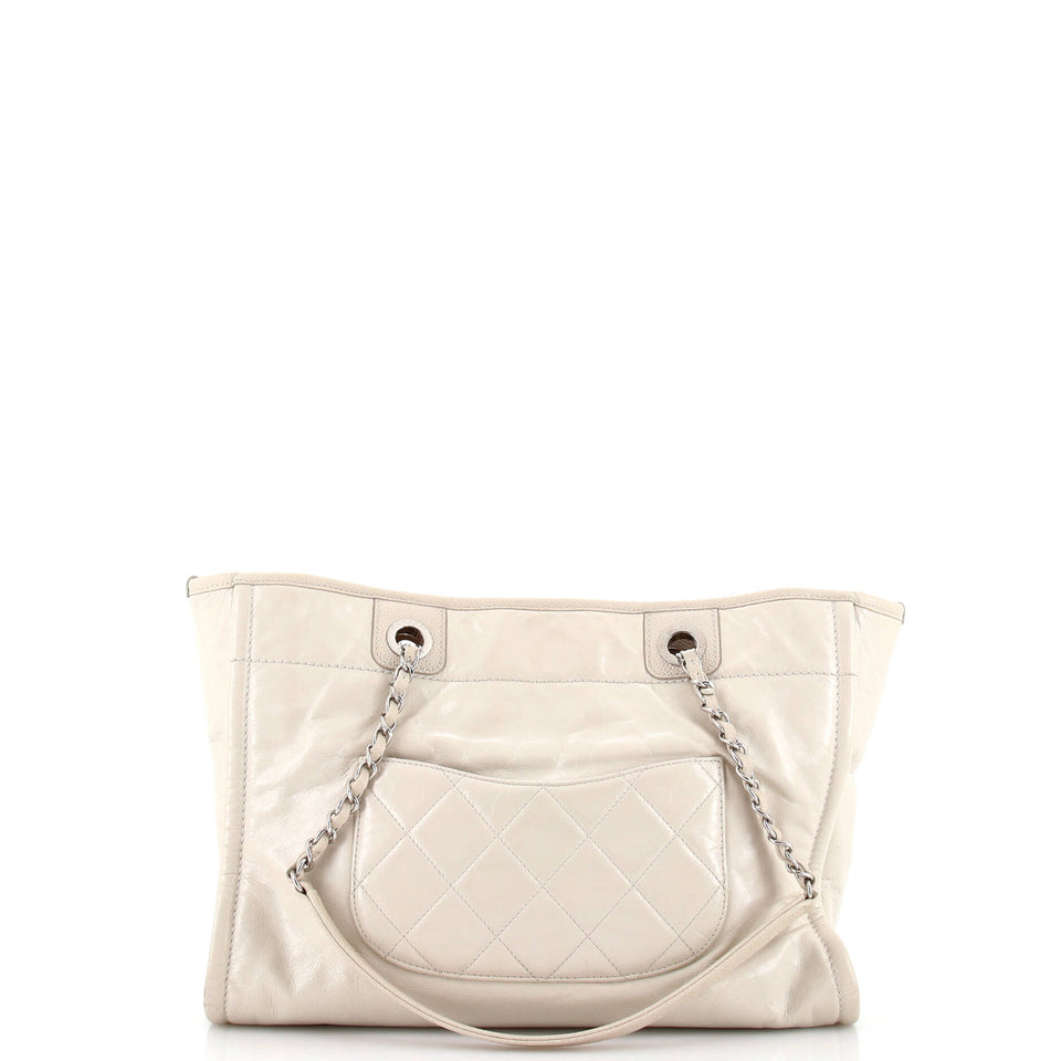 Deauville Tote Glazed Calfskin Small