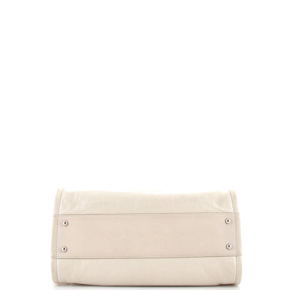 Deauville Tote Glazed Calfskin Small