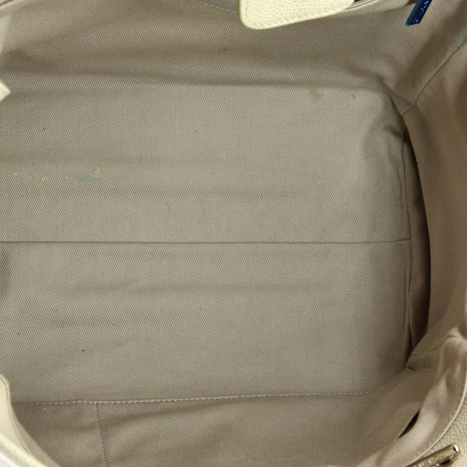Deauville Tote Glazed Calfskin Small
