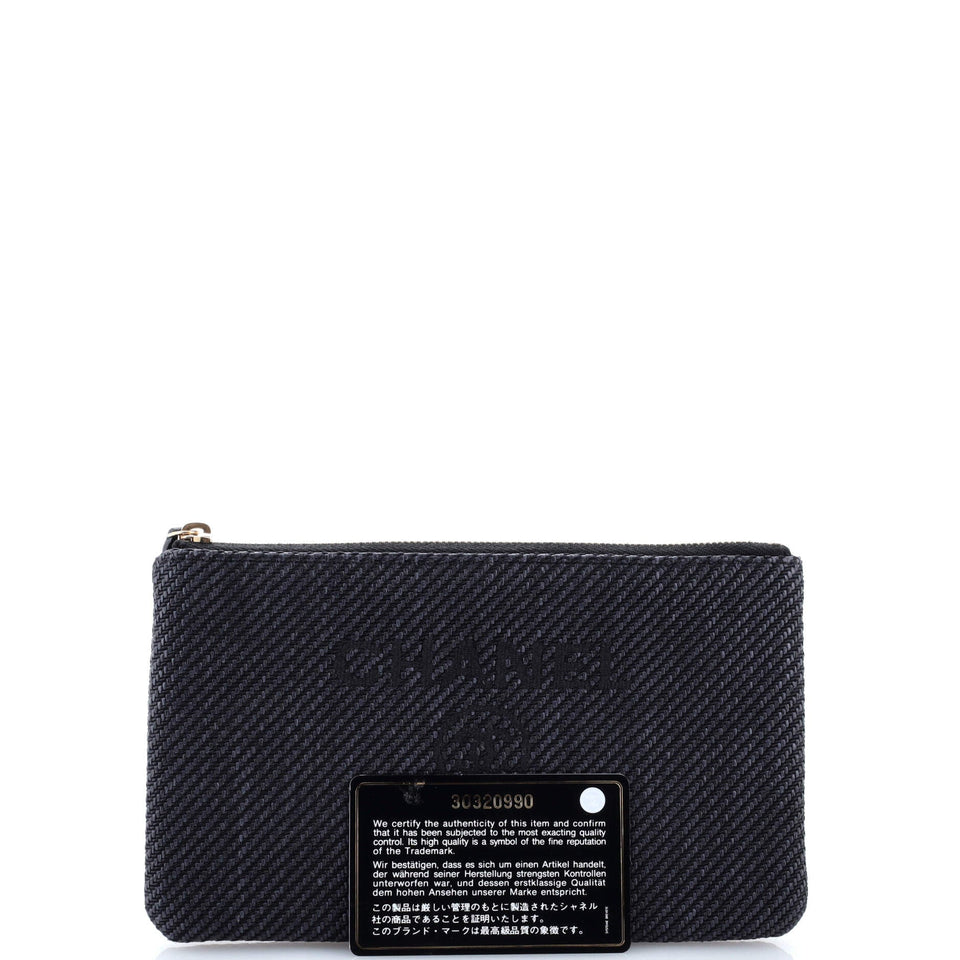 Deauville Pouch Raffia Small