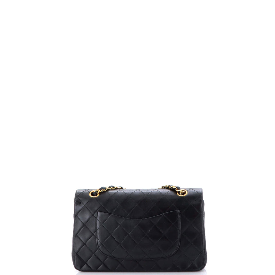 Vintage Classic Double Flap Bag Quilted Lambskin Small