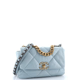 19 Flap Bag Quilted Leather Medium