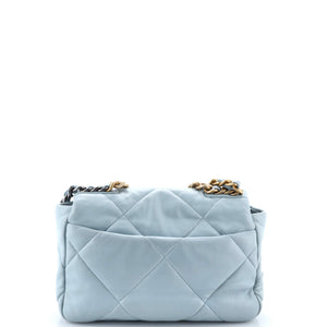 19 Flap Bag Quilted Leather Medium