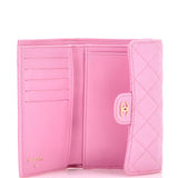 Trifold Classic Flap Wallet Quilted Caviar Medium