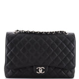 Classic Double Flap Bag Quilted Caviar Maxi