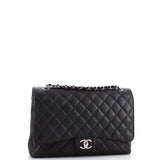 Classic Double Flap Bag Quilted Caviar Maxi
